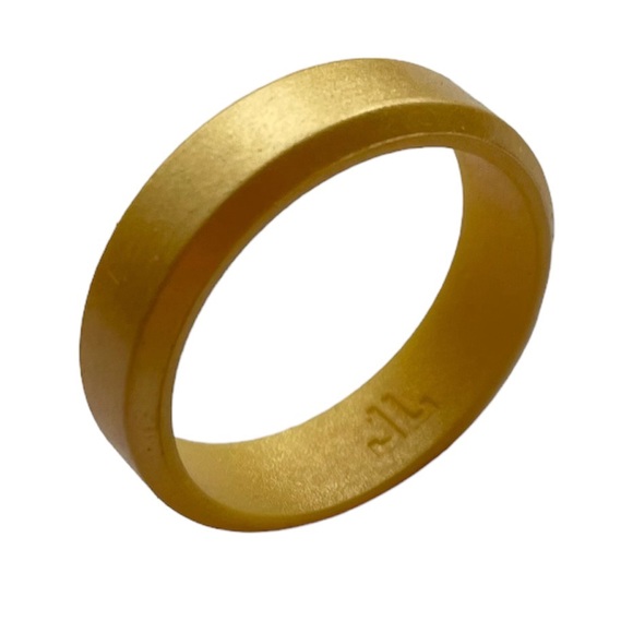 NEW Gold Silicone Ring Band Size 13 Unisex Wedding - Picture 2 of 6